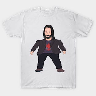 Mini Keanu Reeves Meme T-Shirt